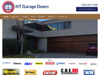 North Texas Garage Doors and Gates website screenshot