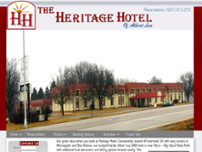 The Heritage Hotel website screenshot