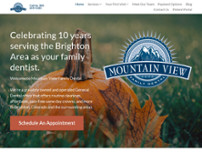 Mountain View Family Dental - Brighton website screenshot