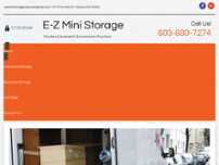 E-Z Mini Storage website screenshot