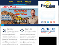 Screenshot for http://www.precisionairandheating.com