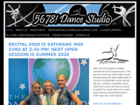 5678 Dance Studio website screenshot