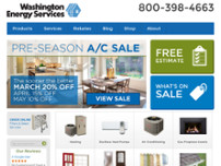 Washington Energy Services website screenshot
