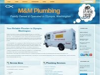 Website Screenshot M & M Plumbing