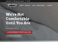 Walker Heating & Cooling website screenshot