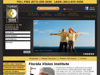 Florida Vision Institute website screenshot