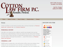 Screenshot for http://www.cottonlawfirmpc.com/
