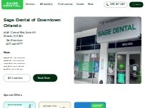 Website Screenshot Sage Dental of Downtown Orlando