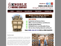 Knoble Moving & Storage website screenshot