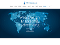 Media Saga website screenshot