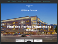 NMS La Cienega West Hollywood Apartments website screenshot