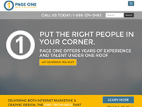 Page One Web Solutions website screenshot