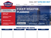 Reliable Restoration website screenshot