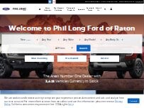 Website Screenshot Phil Long Ford of Raton
