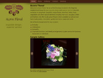 Acorn Floral website screenshot