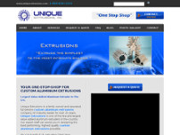 Unique Extrusions Inc. website screenshot