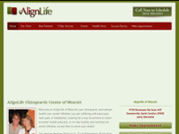 AlignLife - Chiropractic & Natural Health Center website screenshot