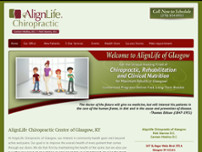 Screenshot for http://alignlifechiropracticglasgow.com/