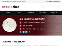 Screenshot for http://allin1smokeshop.com/ne/lincoln/