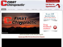First Chiropractic website screenshot