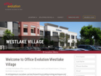 Office Evolution Westlake Village website screenshot