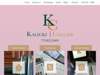 Kalicki Collier website screenshot