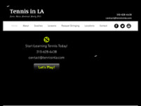 Screenshot for http://www.tennisinla.com/