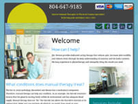 Jim Stevens Manual Therapy website screenshot