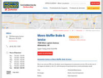 Monro Muffler Brake & Service website screenshot