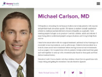 Michael Carlson, MD website screenshot