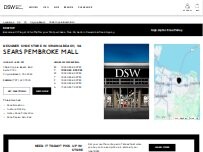 Website Screenshot DSW Designer Shoe Warehouse
