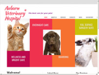 Auburn Veterinary Hospital, Inc. website screenshot