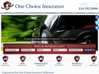 One Choice Insurance website screenshot
