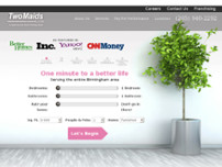 Two Maids & A Mop website screenshot