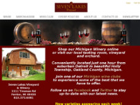 Screenshot for http://www.sevenlakeswinery.com
