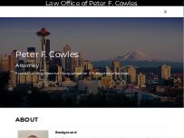 Website Screenshot Peter F. Cowles, Attorney