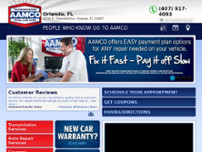 AAMCO Transmissions and Total Car Care website screenshot