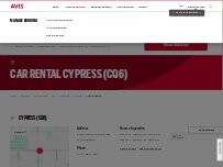 Website Screenshot Avis Car Rental