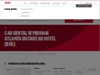 Website Screenshot Avis Car Rental