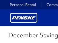 Website Screenshot Penske Truck Rental