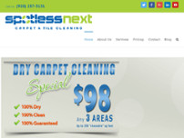 Spotless Next Carpet Cleaning website screenshot