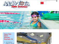 AquaTots Swim Schools Pearland website screenshot