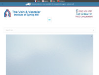 The Vein & Vascular Institute of Spring Hill website screenshot