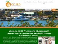 OC Pro Property Management website screenshot