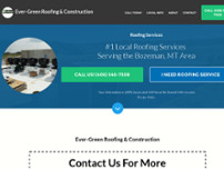 Ever-Green Roofing & Construction website screenshot