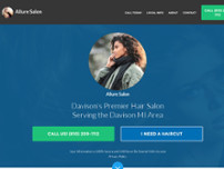 Screenshot for http://alluresalondavidson.com/