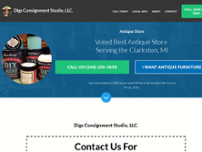Digs Consignment Studio LLC. website screenshot