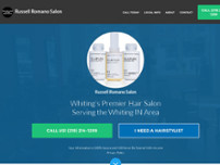Russell Romano Salon website screenshot