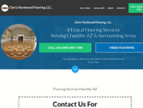 Dan's Hardwood Flooring LLC. website screenshot