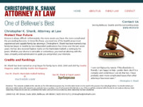 Christopher K. Shank Attorney at Law website screenshot